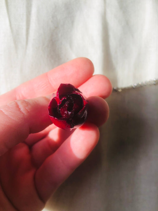 Collier bouton de rose