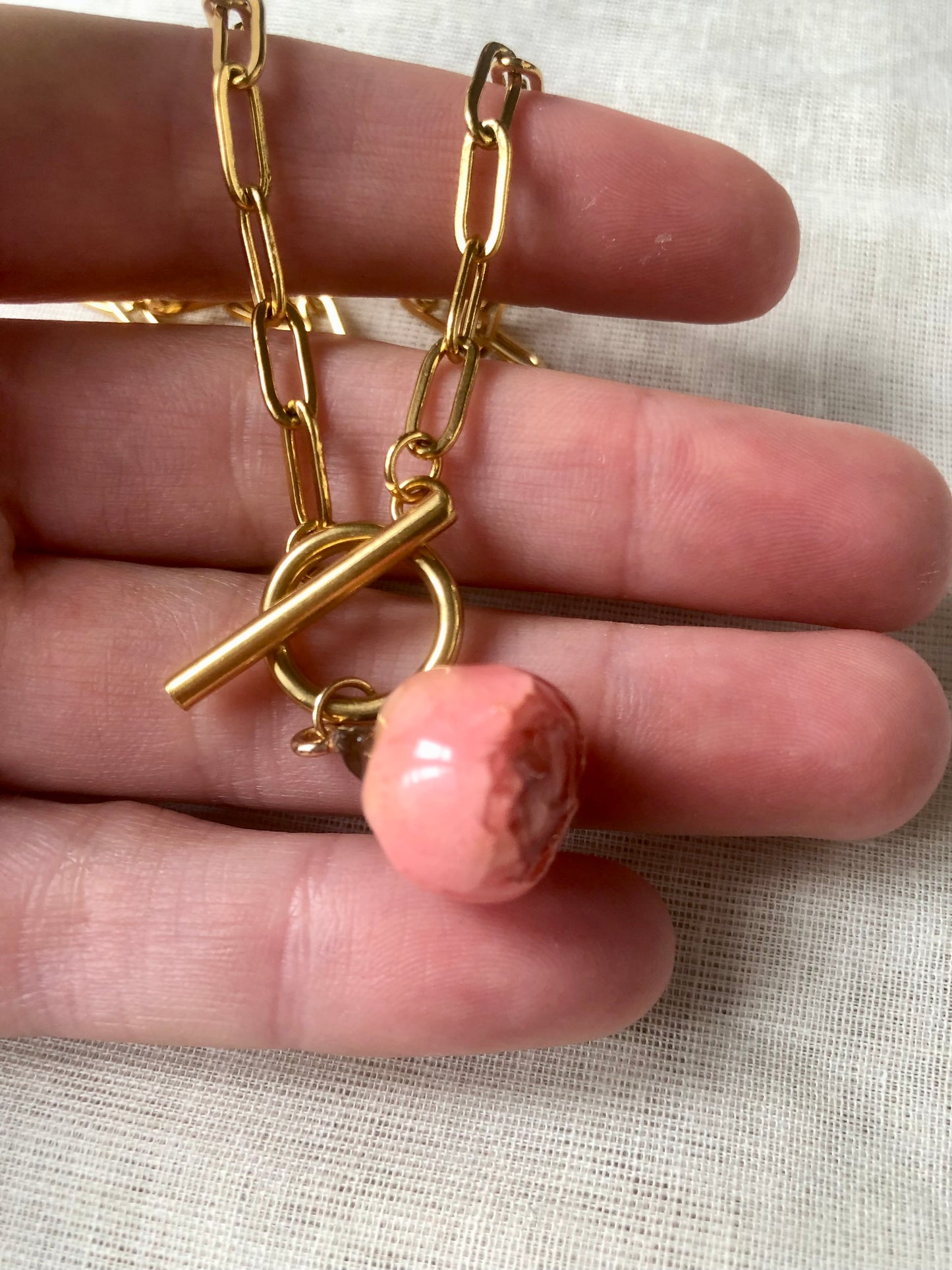 Small rosebud necklace